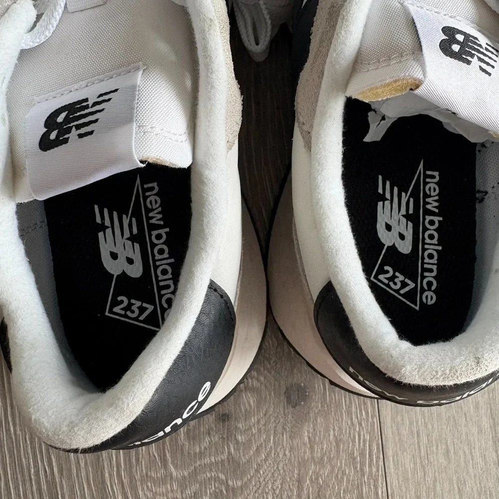 NWT New Balance 237 Womens White Black Casual Lifestyle Sneaker Shoes‎ Size 8